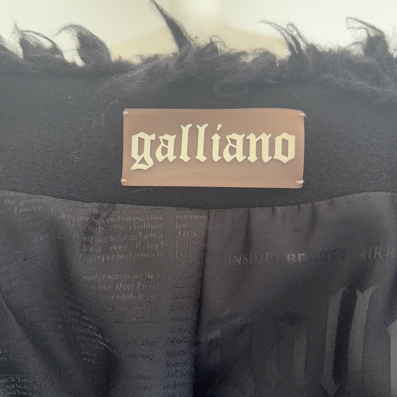 Ecopelliccia John Galliano y2k