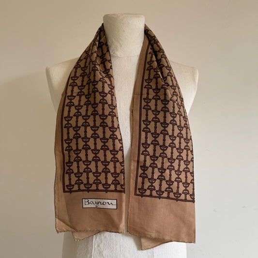 Foulard pura seta Bayron vintage