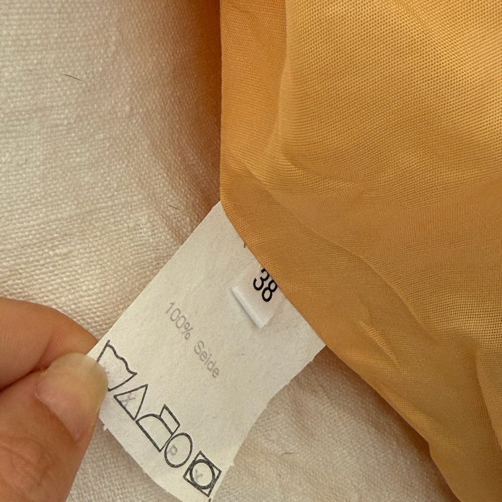 Giacca vintage pura seta arancione anni 90