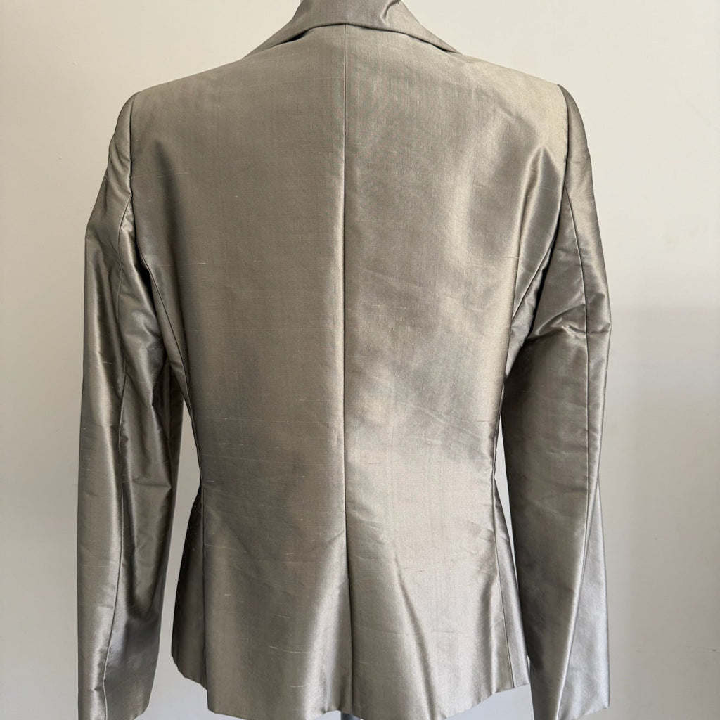 Giacca silver in pura seta anni 2000