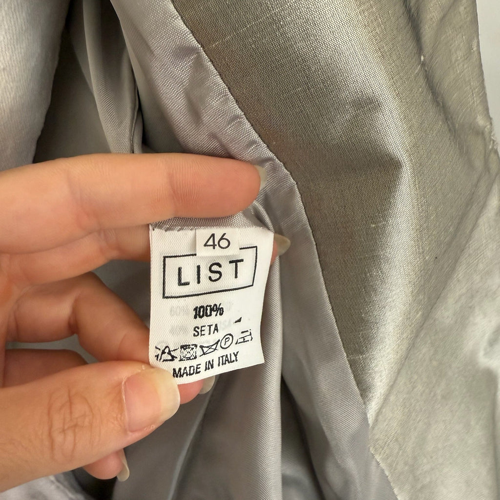 Giacca silver in pura seta anni 2000