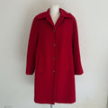 Luisa Spagnoli red coat lana e mohair 1980