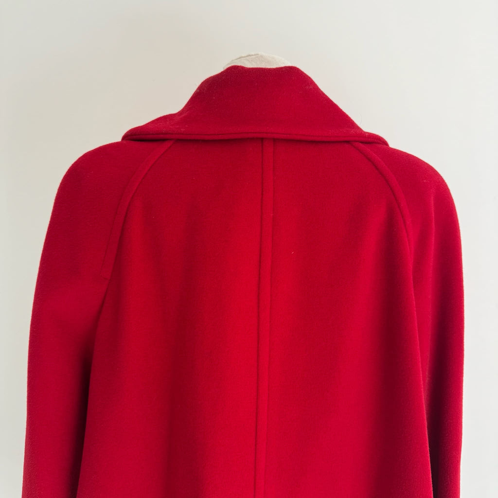 Luisa Spagnoli red coat lana e mohair 1980