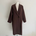 Vintage cappotto marrone misto lana