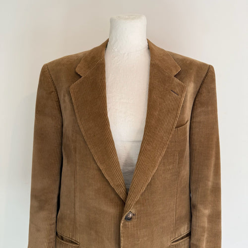 Blazer sartoriale velluto Duca Visconti di Modrone Anni '80