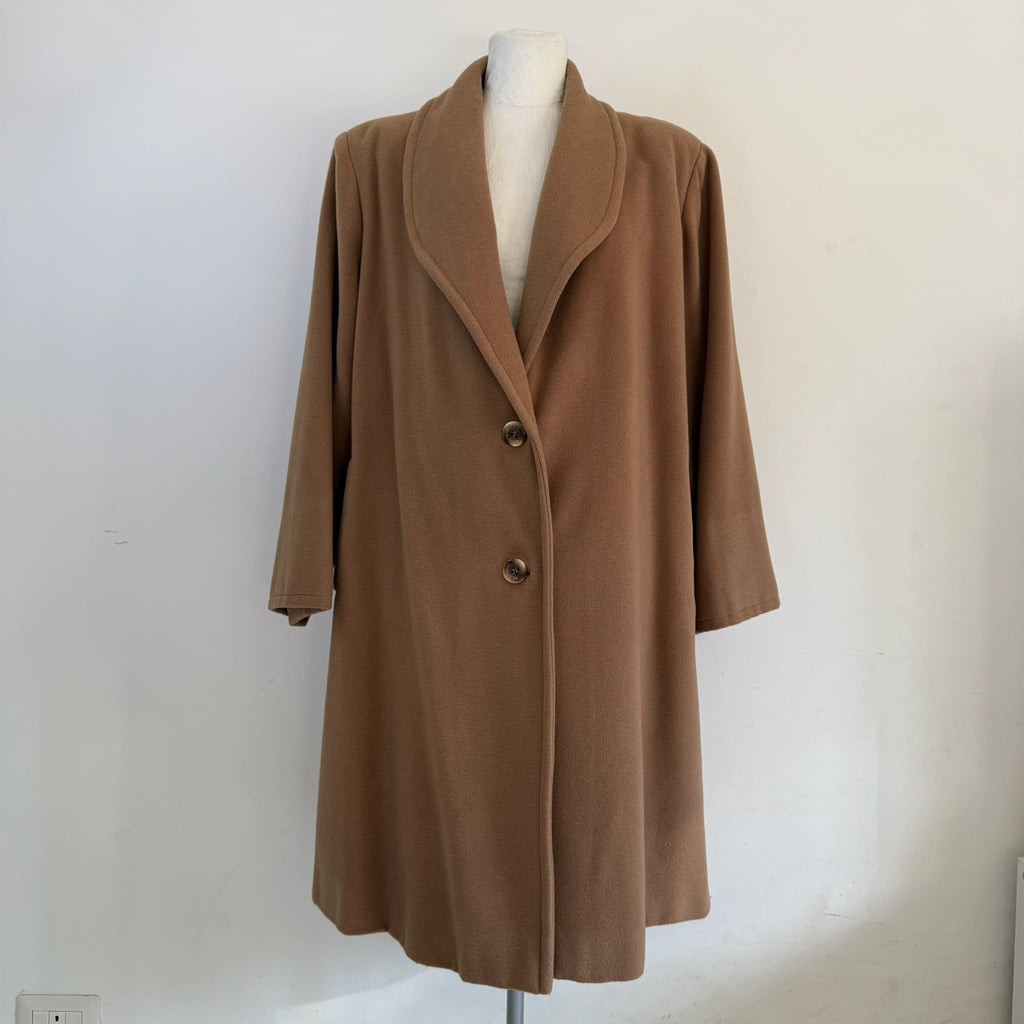 Cappotto cammello in lana vintage