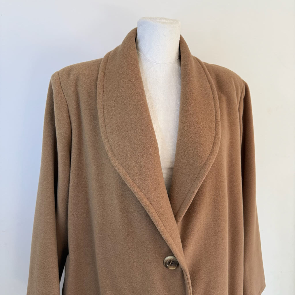 Cappotto cammello in lana vintage