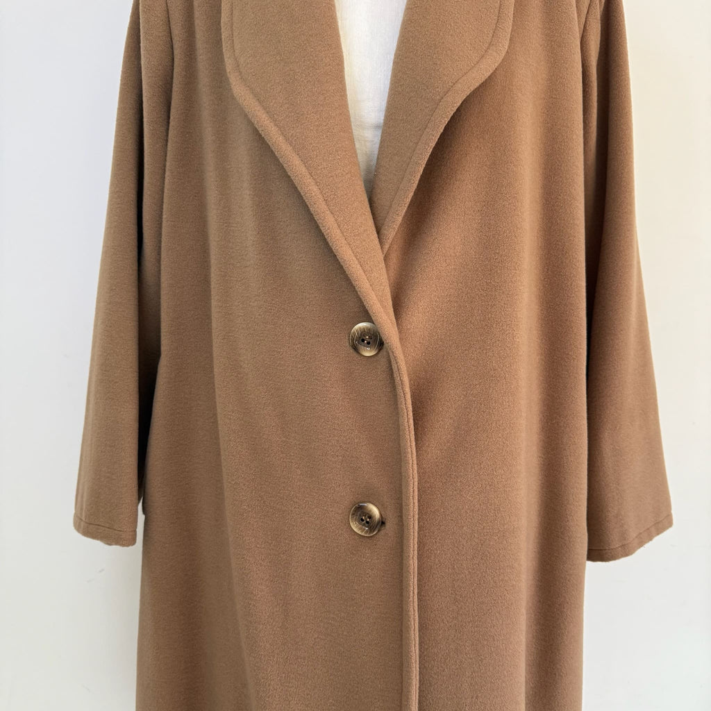 Cappotto cammello in lana vintage