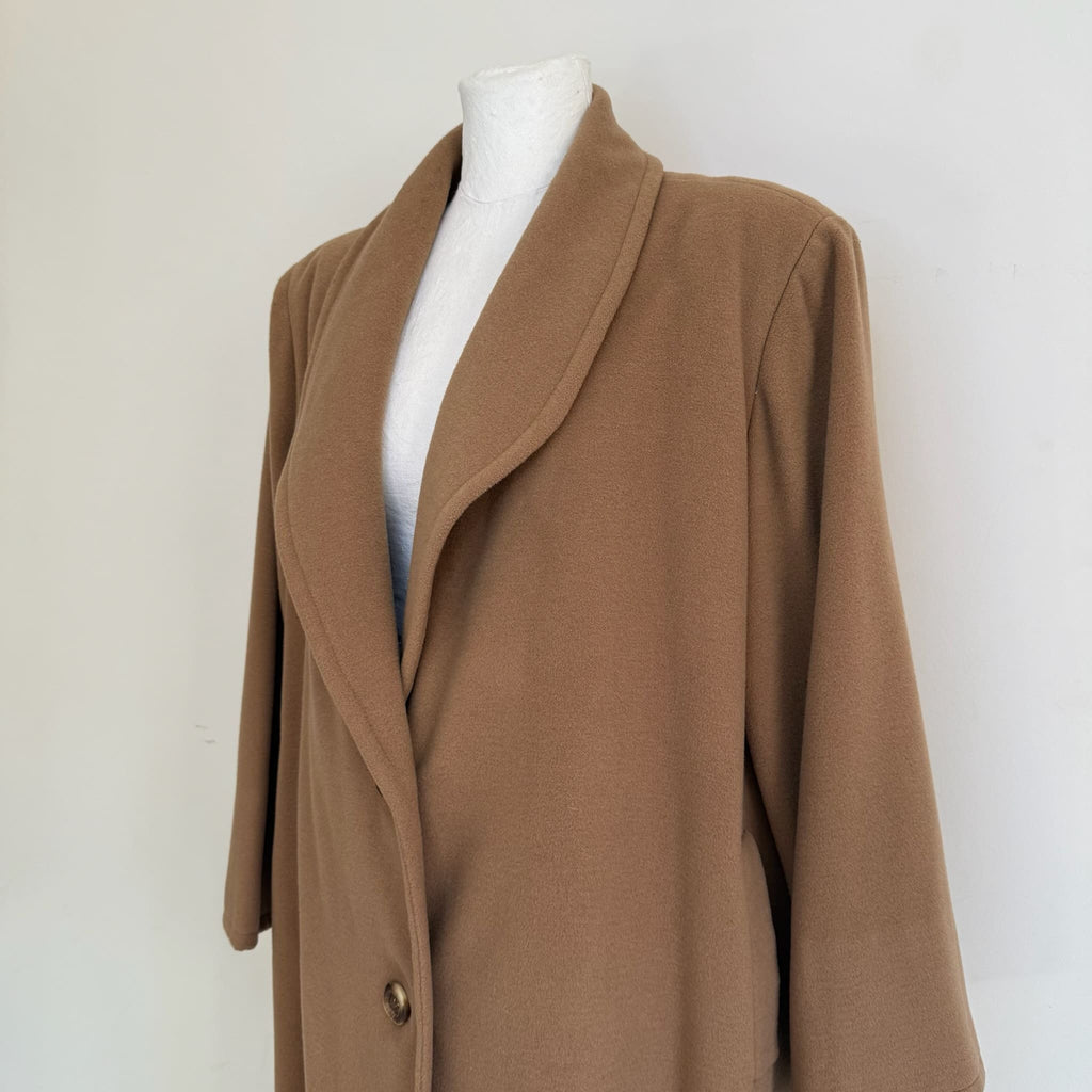 Cappotto cammello in lana vintage