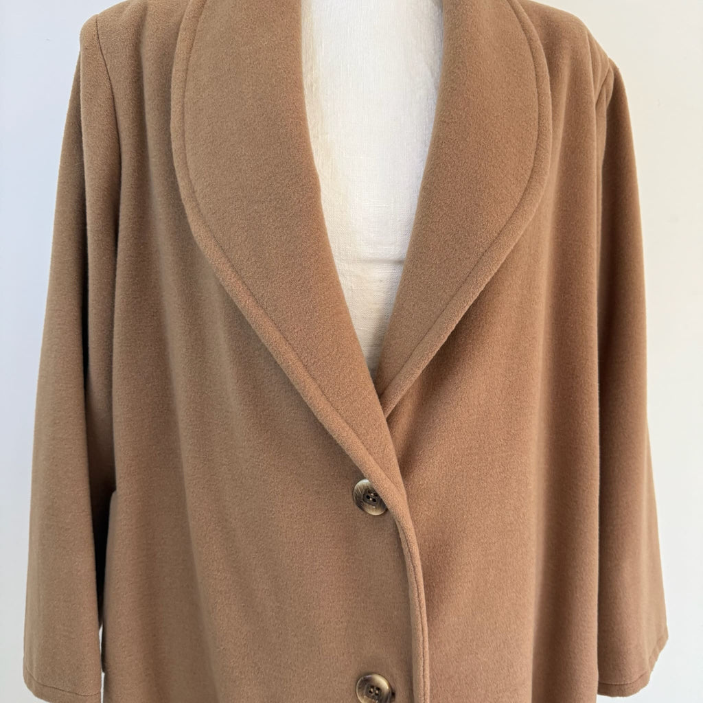 Cappotto cammello in lana vintage