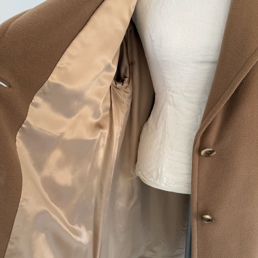 Cappotto cammello in lana vintage