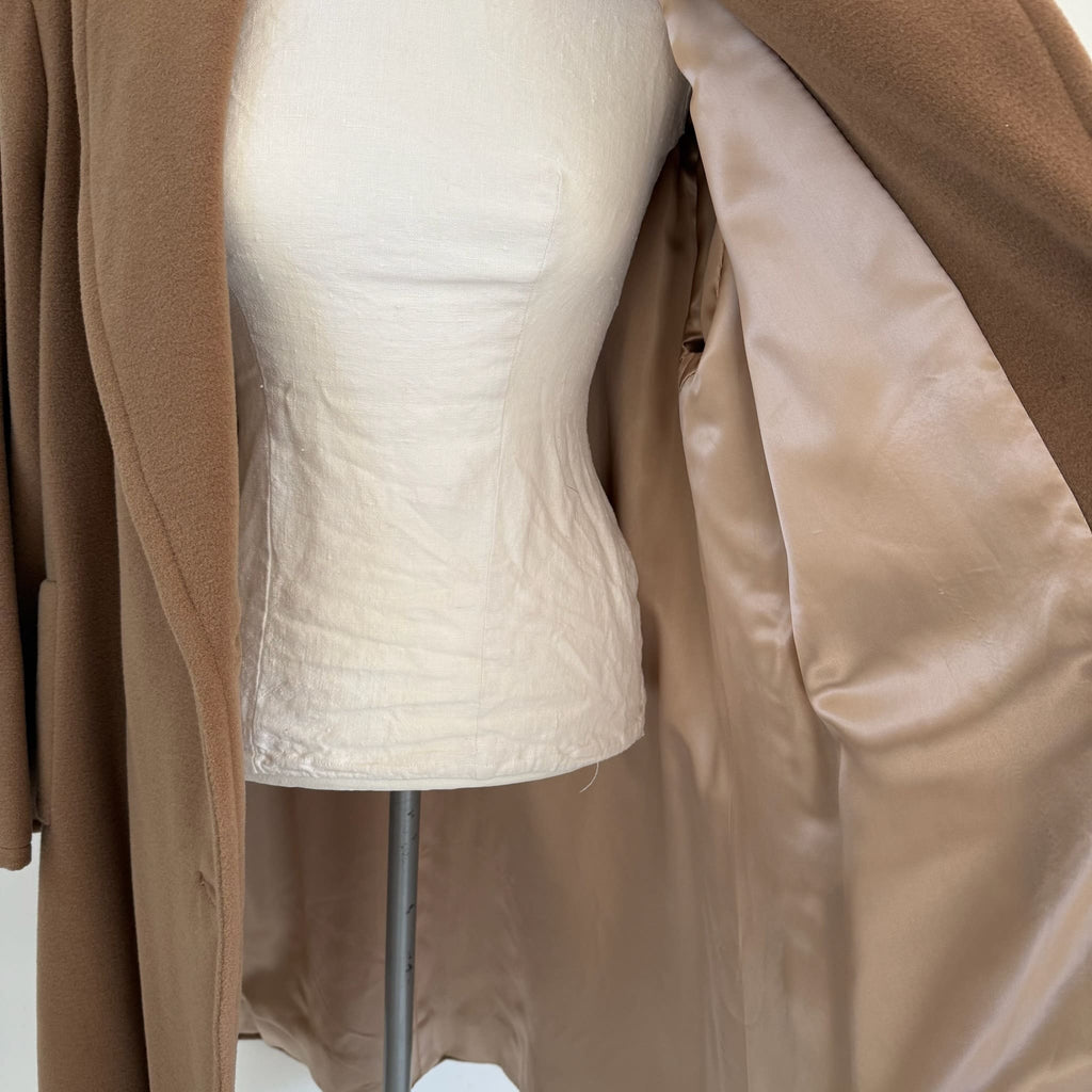 Cappotto cammello in lana vintage