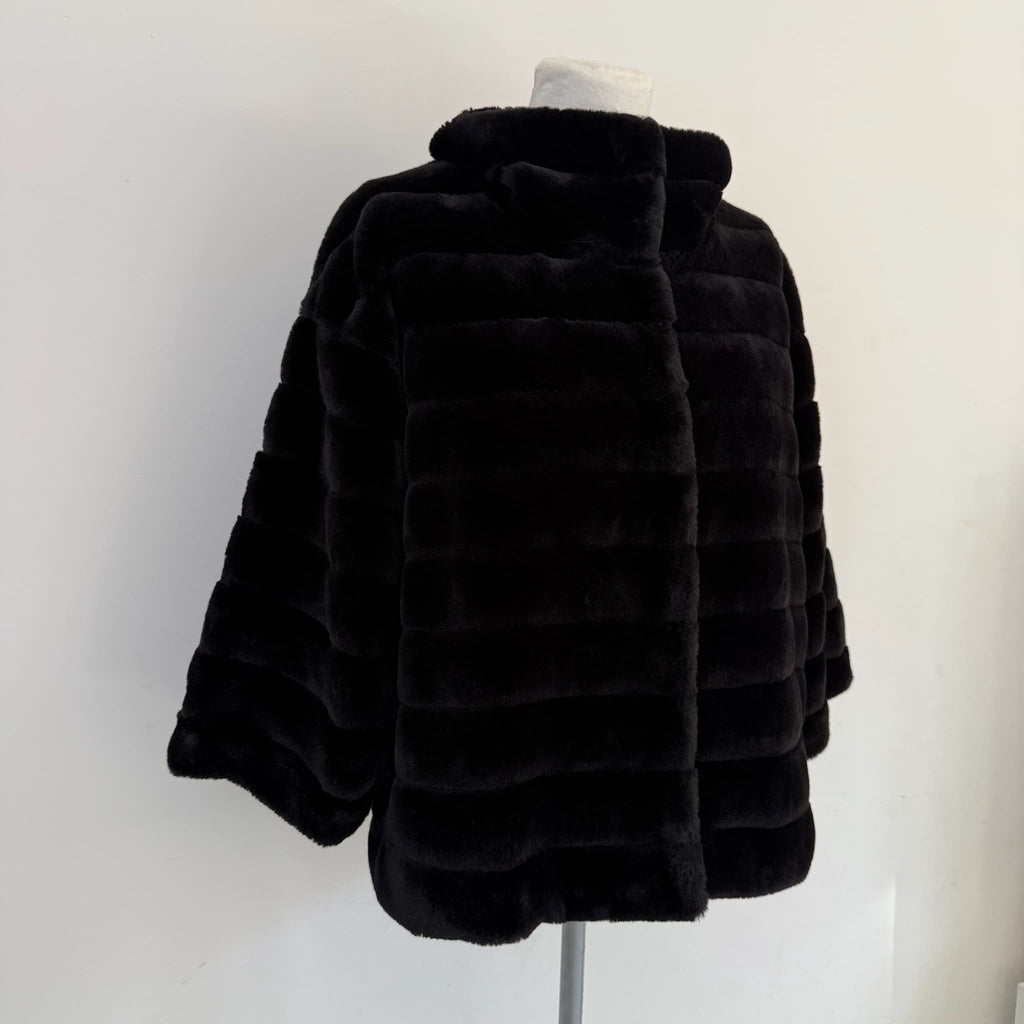 Eco pelliccia corta nera