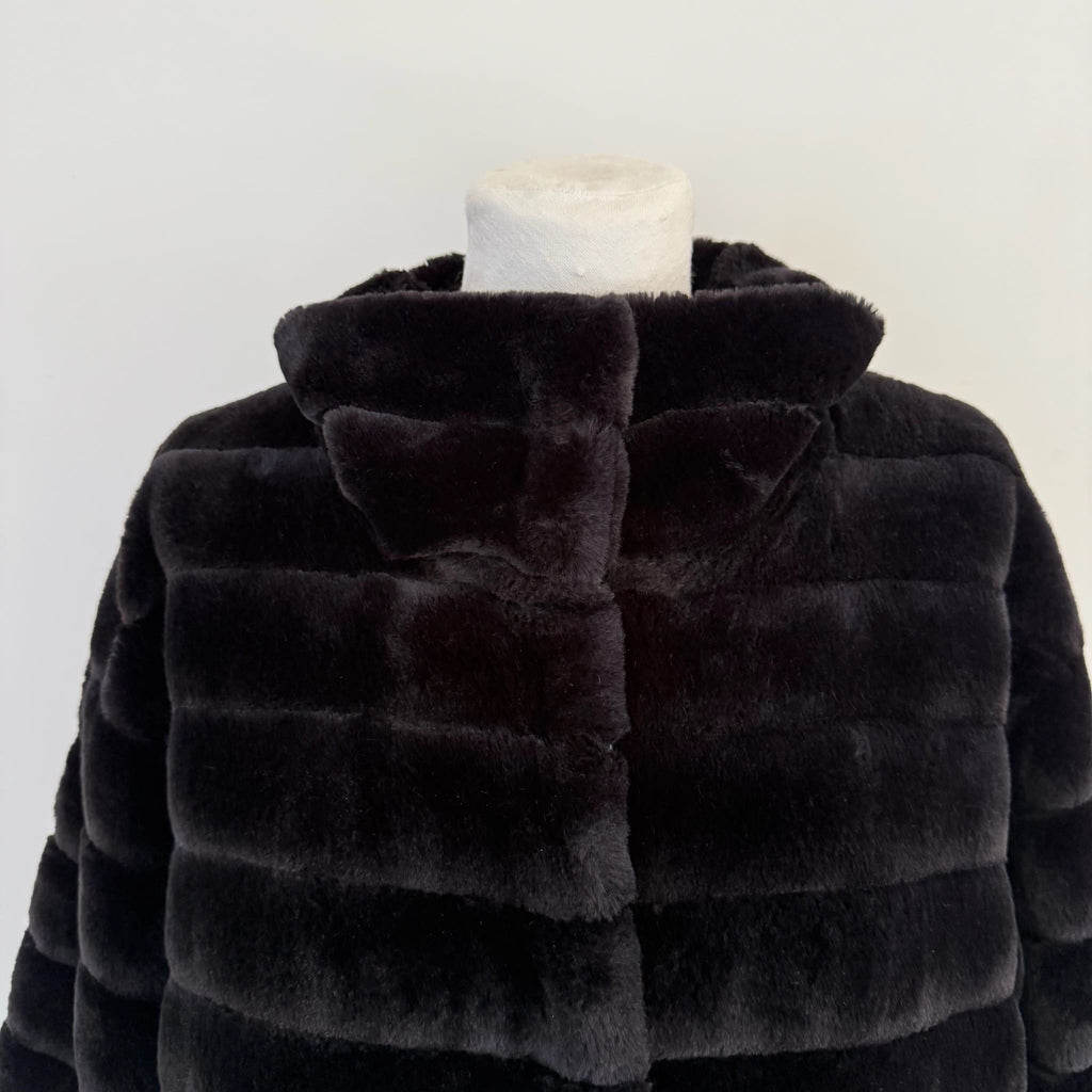 Eco pelliccia corta nera