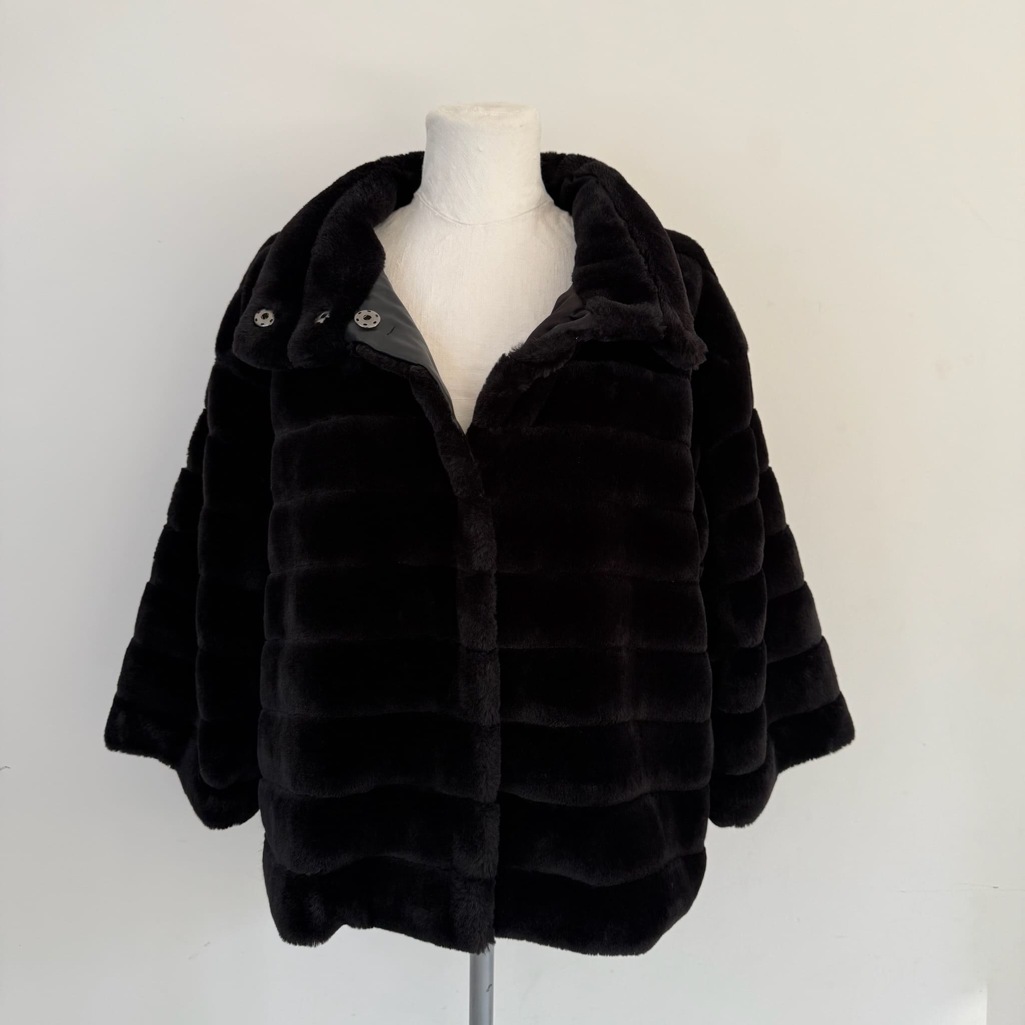 Eco pelliccia corta nera