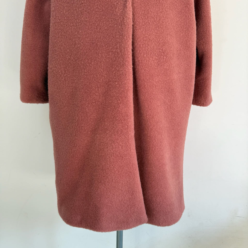 Cappotto Teddy rosa antico