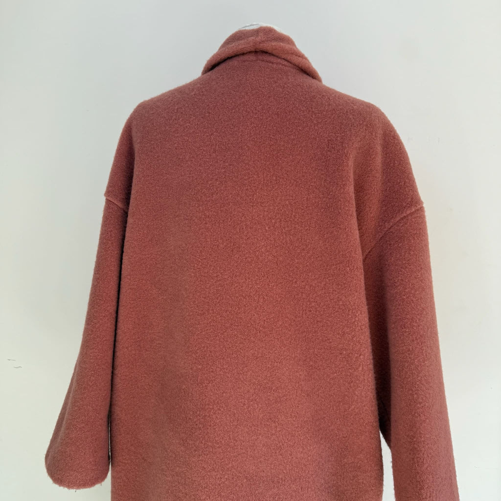 Cappotto Teddy rosa antico