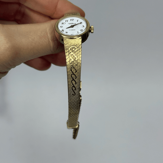 Vintage orologio Chaika placcato oro 1960's