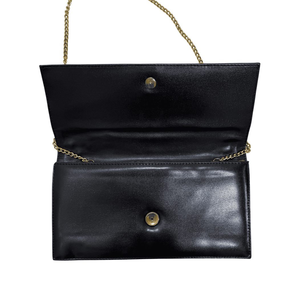 Borsetta pelle vintage catena dorata