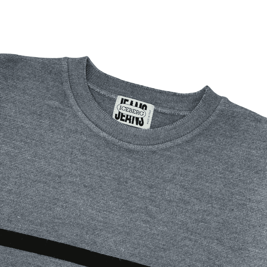 Maglione Iceberg Jeans grigio y2k